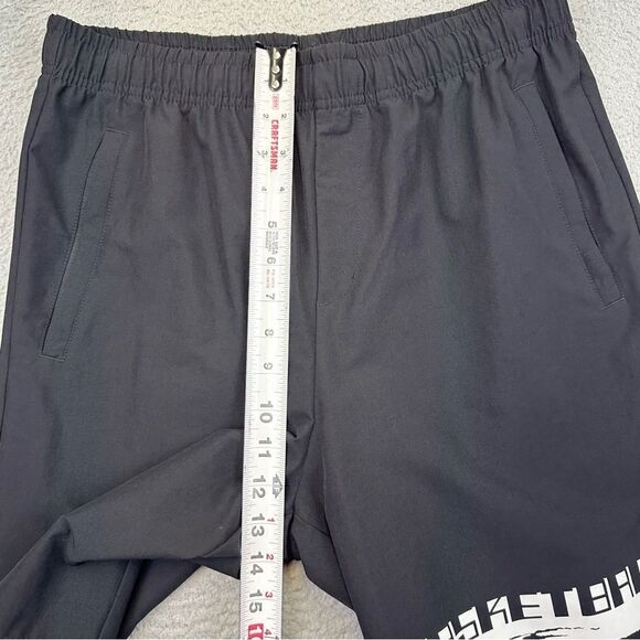 Anta Basketball Shorts Mens XL Black White Spellout Swag Elastic Waist Sports - Picture 11 of 15